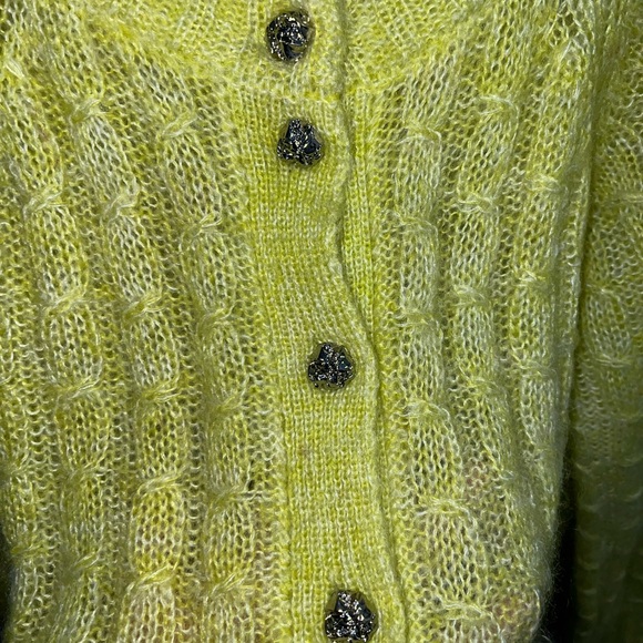 GANNI Relaxed Cable-Knit Cardigan - Picture 3 of 5